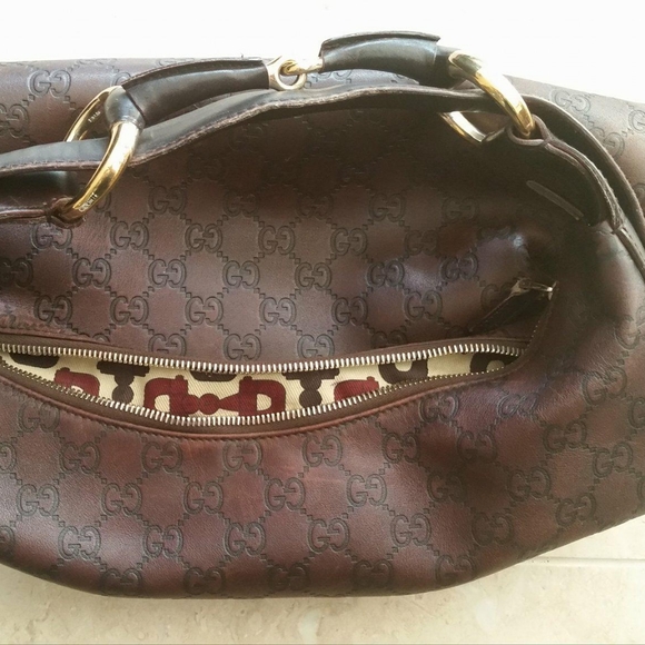 AUTHENTIC GUCCI GUCCISSIMA LEATHER HORSEBIT TOTE - Picture 10 of 11